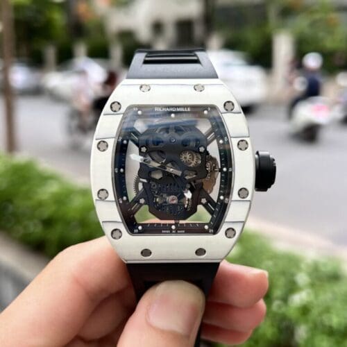 Richard Mille RM052 Tourbillon Skull Carbon with Rubber Strap 43mm